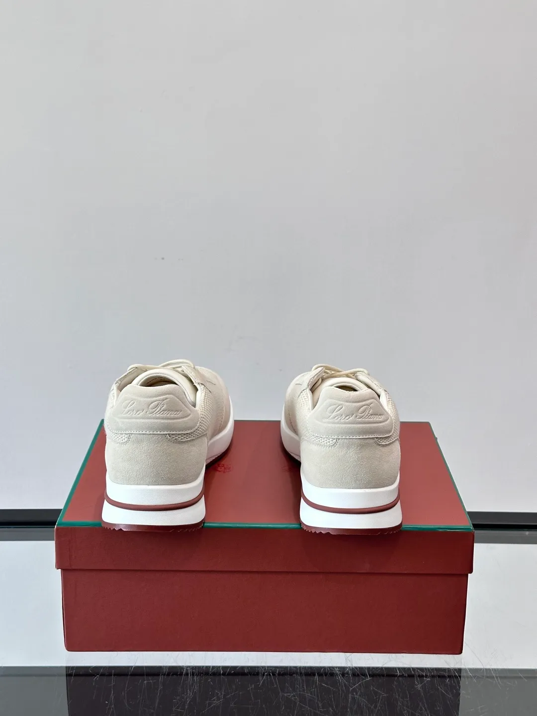 Men's men's shoes 💰p580 "Loro men's shoes 💰pian＊" Week End Walk series sports shoes, using exclusive raw materials, mesh upper + suede stitching, breathable and comfortable, rubber soles with strong grip, suitable for commuting and casual outings. Low-key high-end gray tone, versatile suit or casual wear, size: 39-44 (customized at 38.45.46)